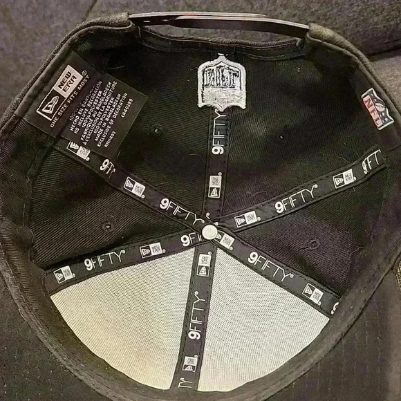 Dallas Cowboys New Era Black 9Fifty Adjustable Hat - Picture 3 of 5